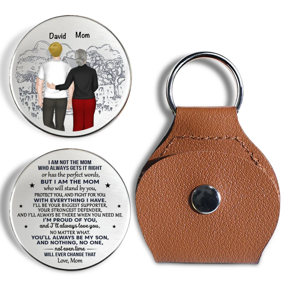 I Will Always Be Your Biggest Support Ver Mom - Personalized Custom Pocket Hug - Image 6