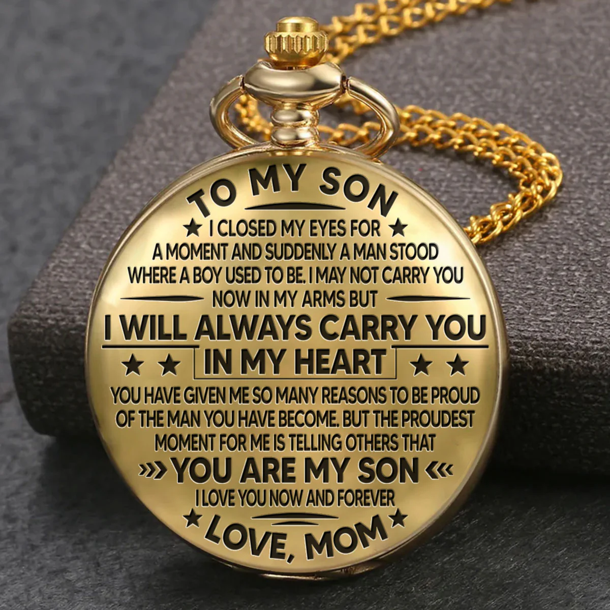 I Will Always Carry You - Personalized Custom Pocket Watch
