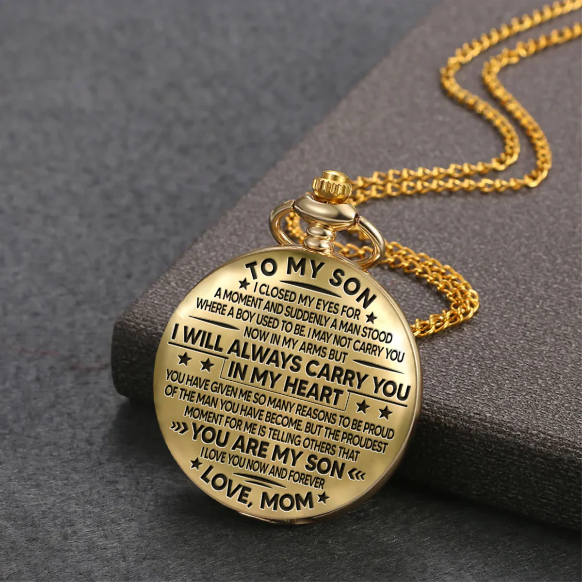 I Will Always Carry You - Personalized Custom Pocket Watch - Image 4