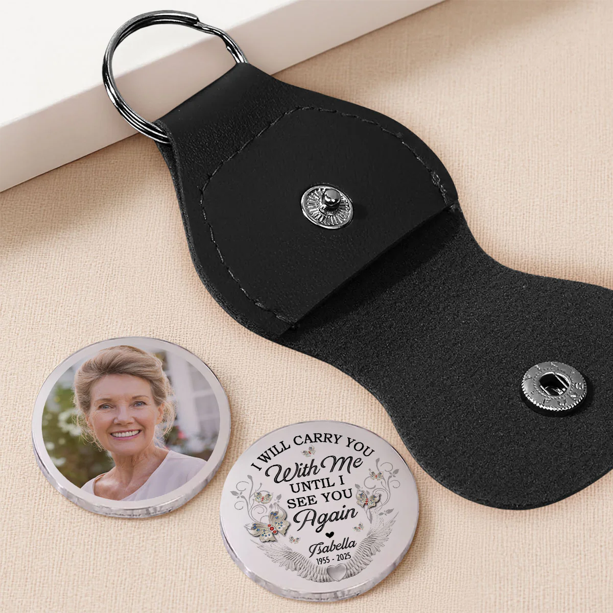 I Will Carry You with Me Necklace - Personalized Custom Pocket Hug - Image 2