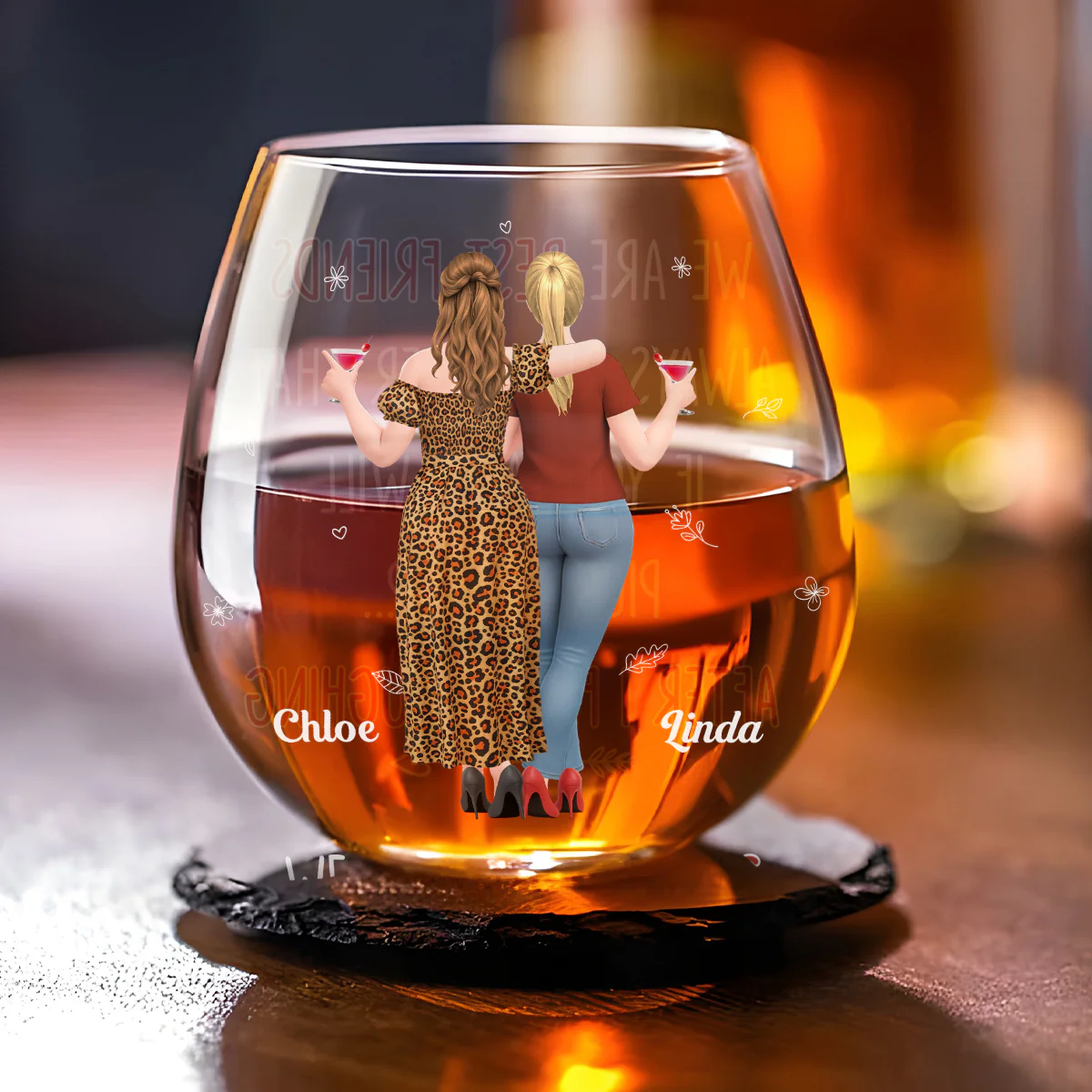 I Will Pick You After - Personalized Custom Wine Glass - Image 2