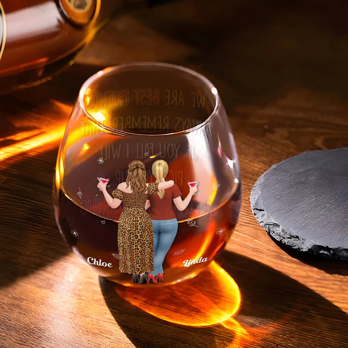 I Will Pick You After - Personalized Custom Wine Glass - Image 3