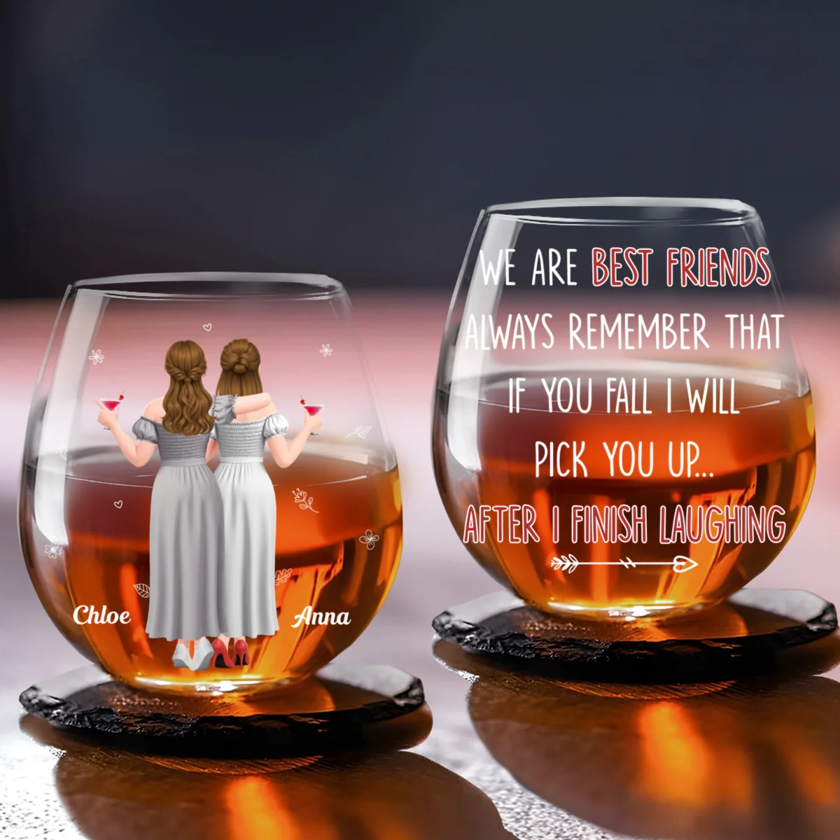 I Will Pick You After - Personalized Custom Wine Glass - Image 5