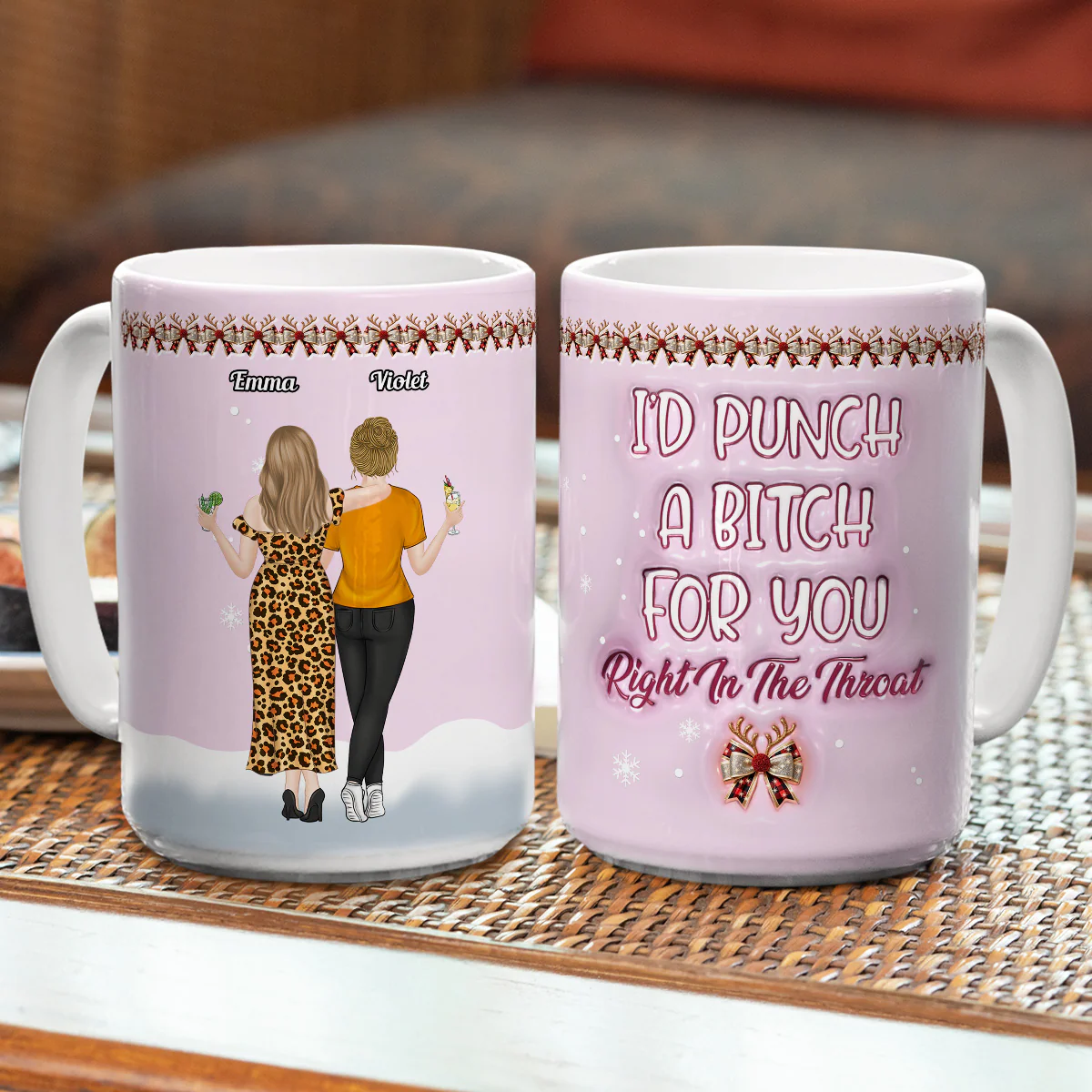 I Will Protect You - Personalized Custom 3D Inflated Effect Coffee Mug - Image 10