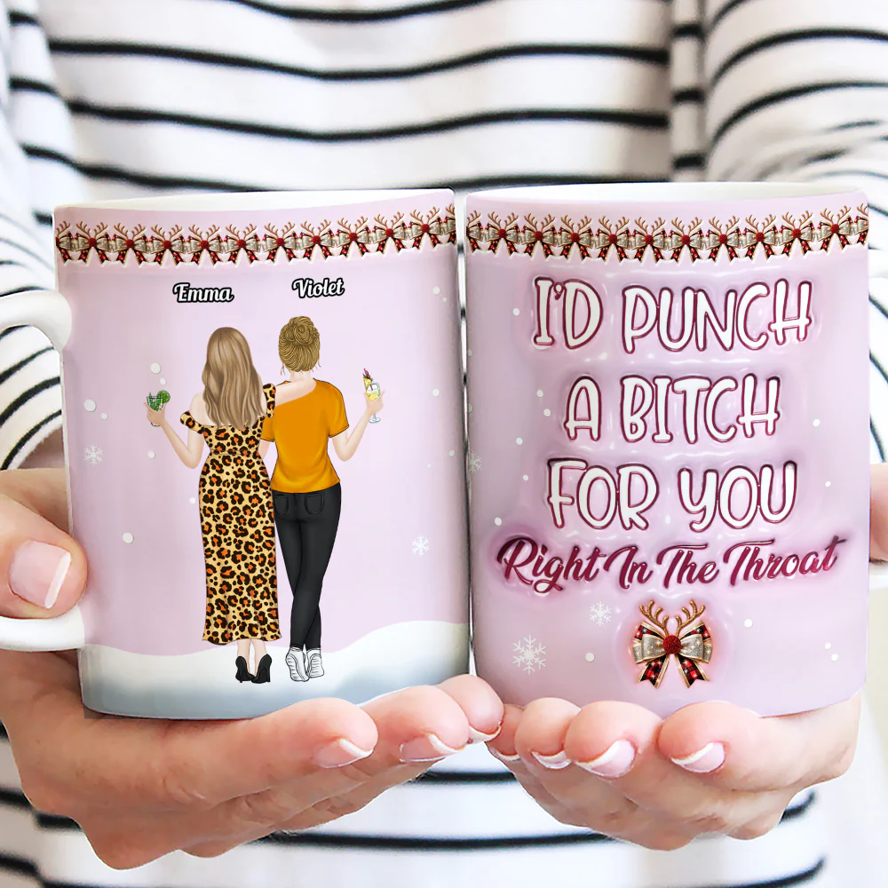 I Will Protect You - Personalized Custom 3D Inflated Effect Coffee Mug - Image 3