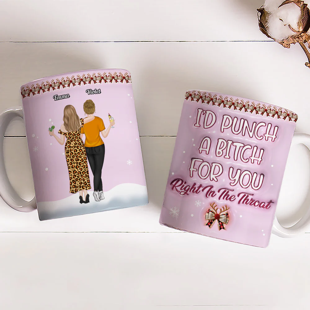 I Will Protect You - Personalized Custom 3D Inflated Effect Coffee Mug - Image 5