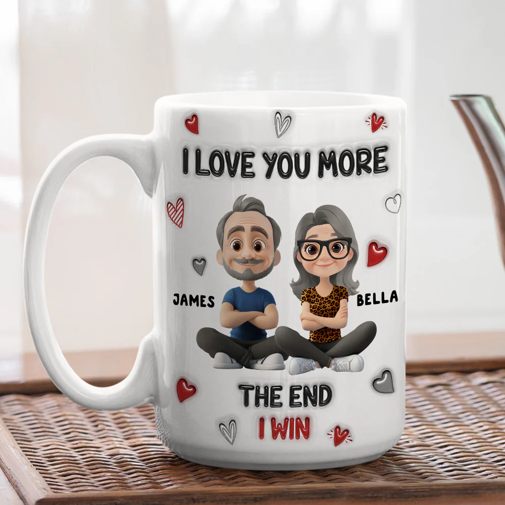 I Win - Personalized Custom 3D Inflated Effect Coffee Mug - Image 4