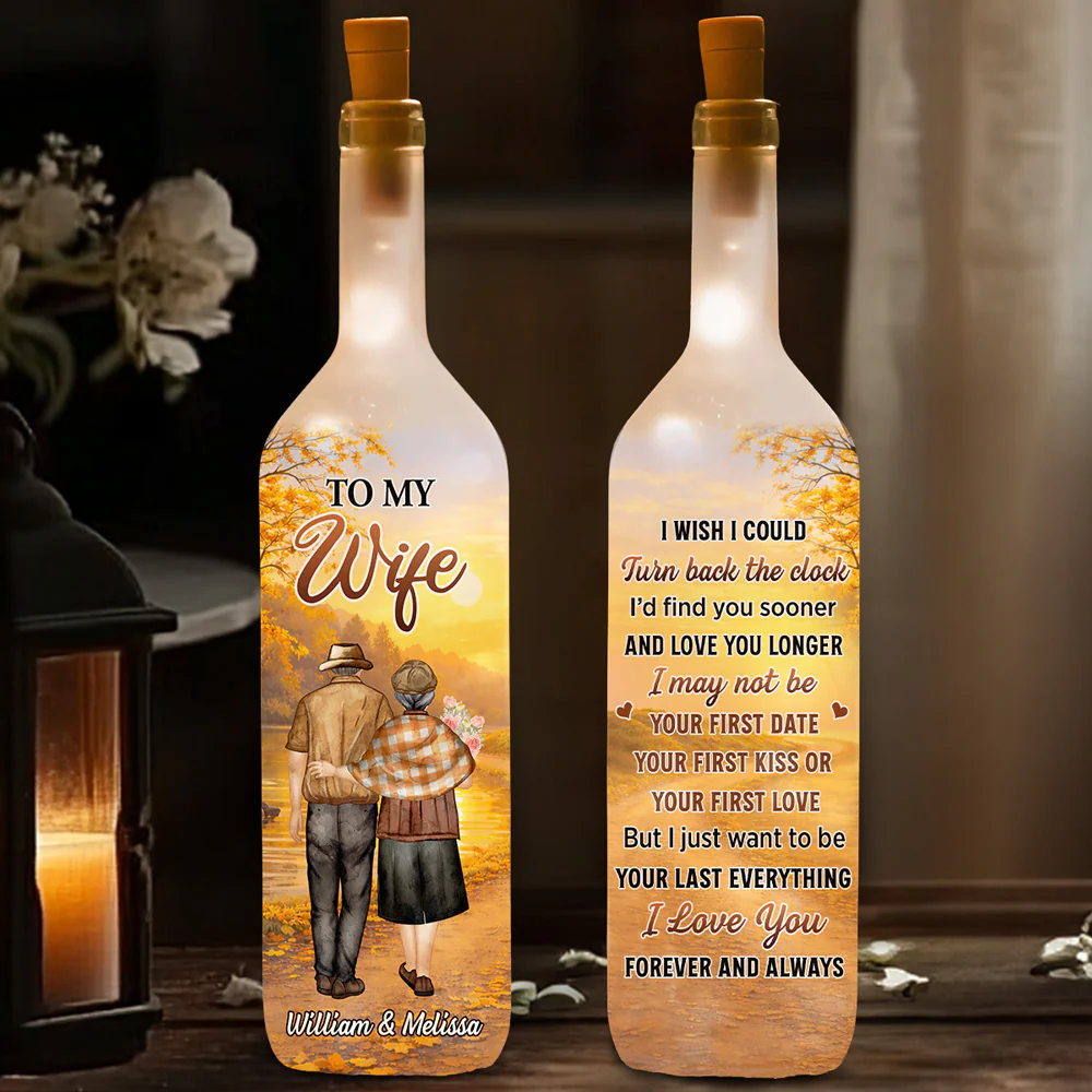I Wish I Could - Personalized Custom Bottle Lamp - Image 2