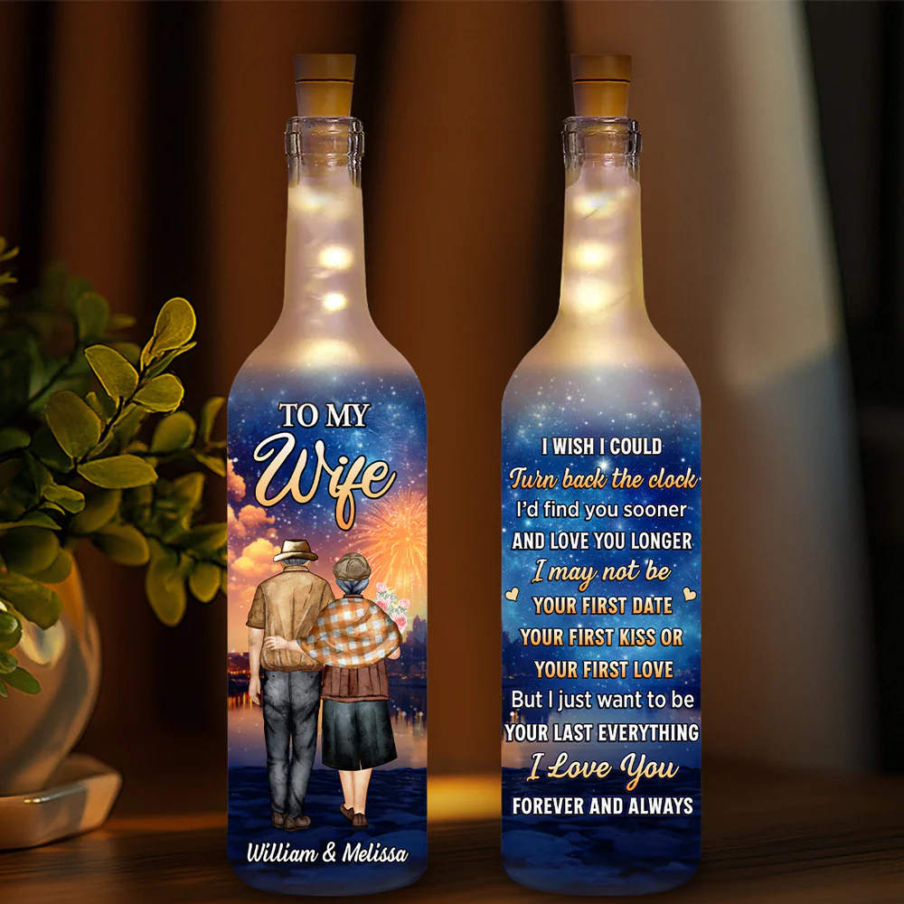 I Wish I Could - Personalized Custom Bottle Lamp - Image 4