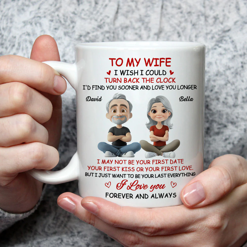 I Wish I Could Turn Back The Clock - Personalized Custom Coffee Mug - Image 3