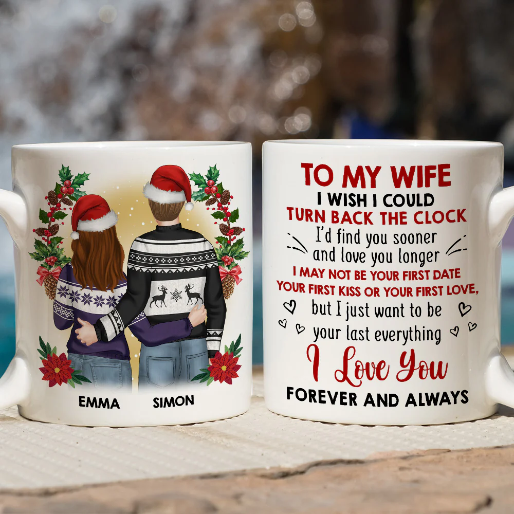 I Wish I Could Turn Back The Clock - Personalized Custom Coffee Mug - Image 2