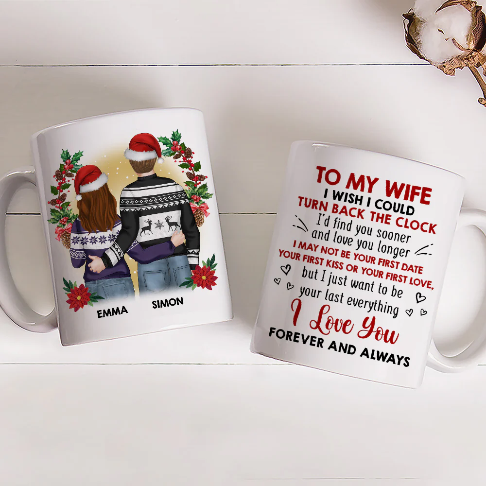 I Wish I Could Turn Back The Clock - Personalized Custom Coffee Mug - Image 3