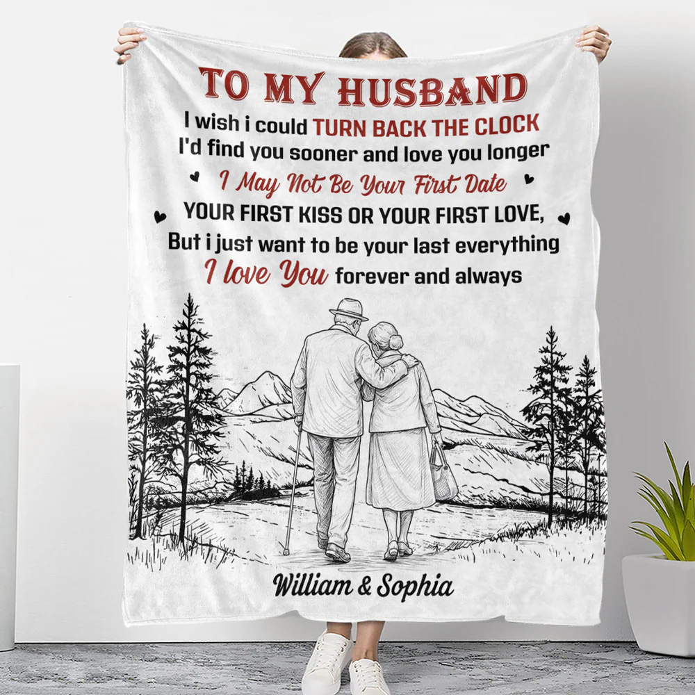 I Wish I Could Turn Back The Clock - Personalized Custom Fleece Blanket