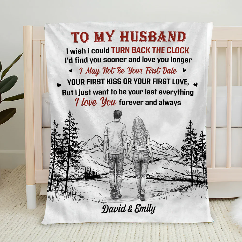 I Wish I Could Turn Back The Clock - Personalized Custom Fleece Blanket - Image 5