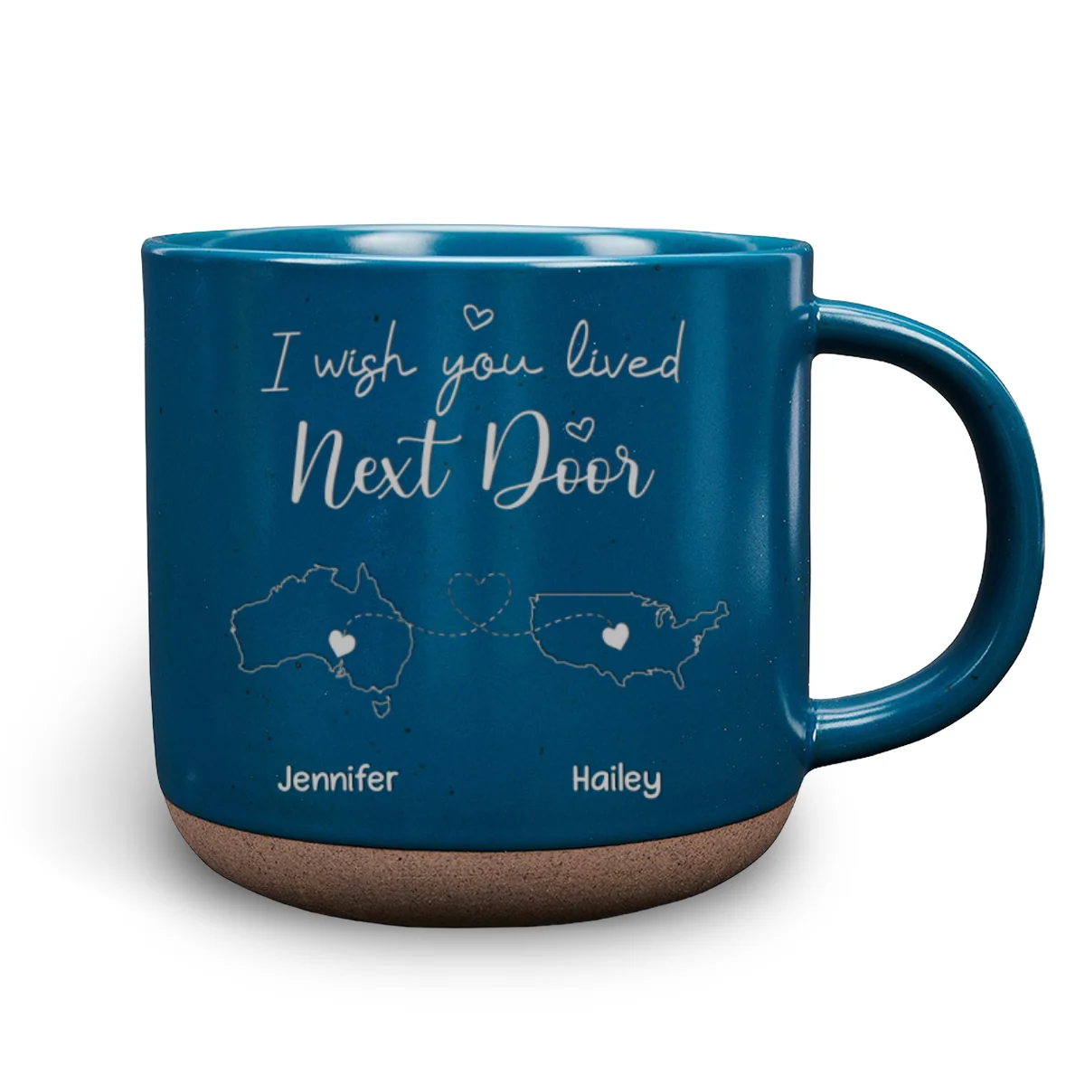 I Wish We Lived Close International - Personalized Custom Pottery Mug - Image 7
