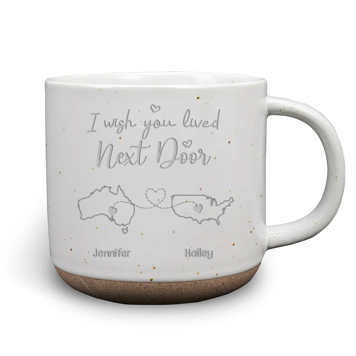 I Wish We Lived Close International - Personalized Custom Pottery Mug - Image 8