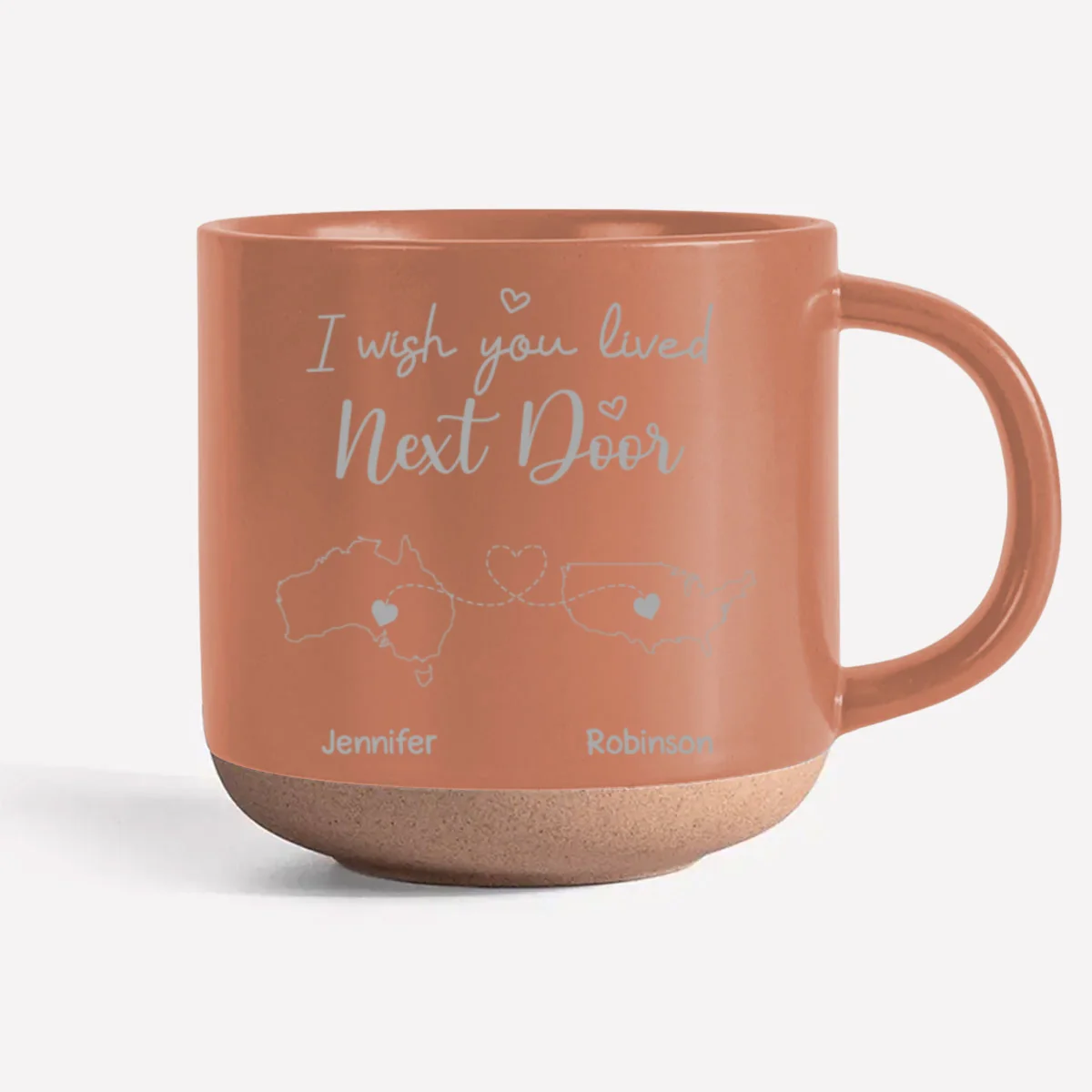 I Wish We Lived Close International - Personalized Custom Pottery Mug - Image 9