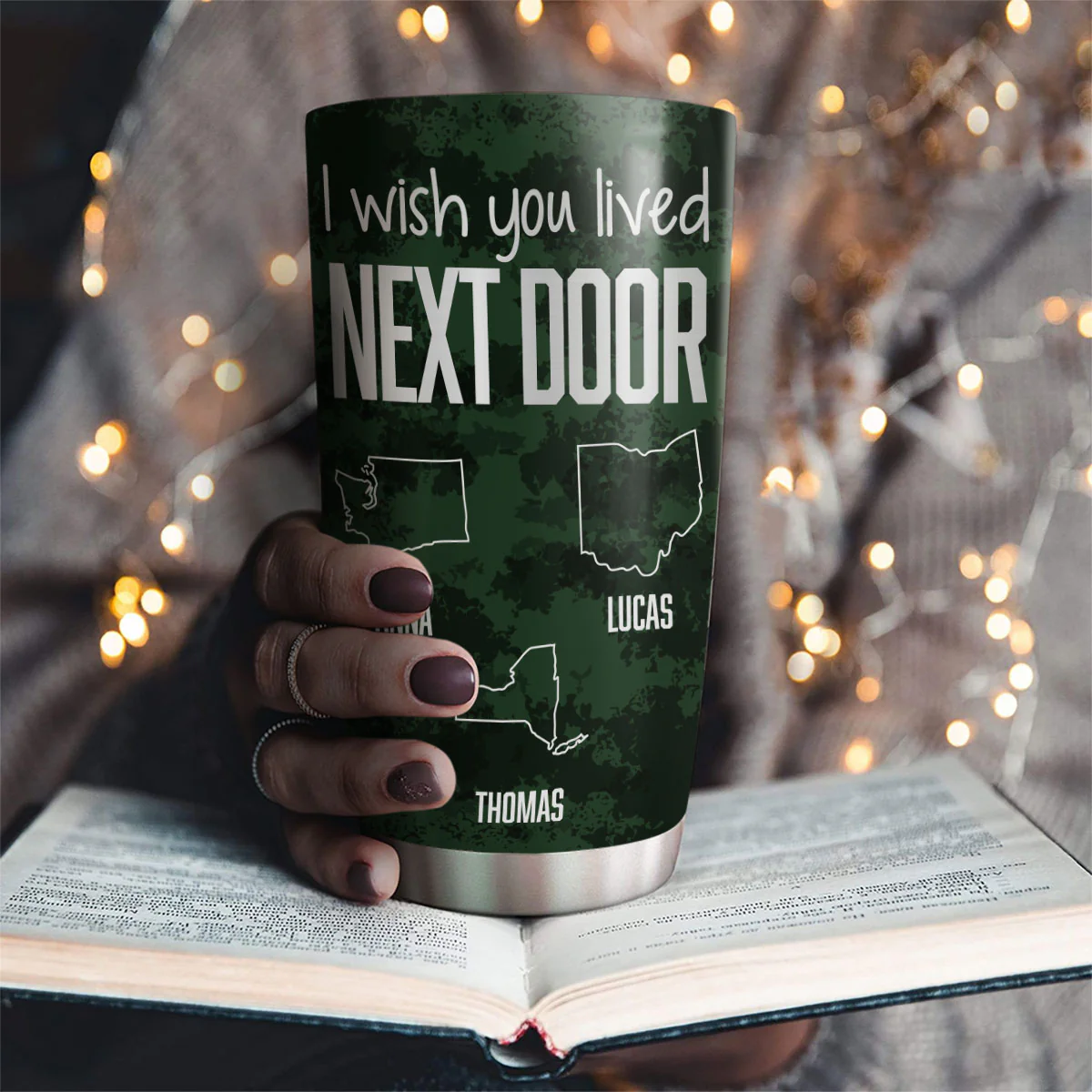 I Wish We Lived Closer Cool Version - Personalized Custom Tumbler - Image 2