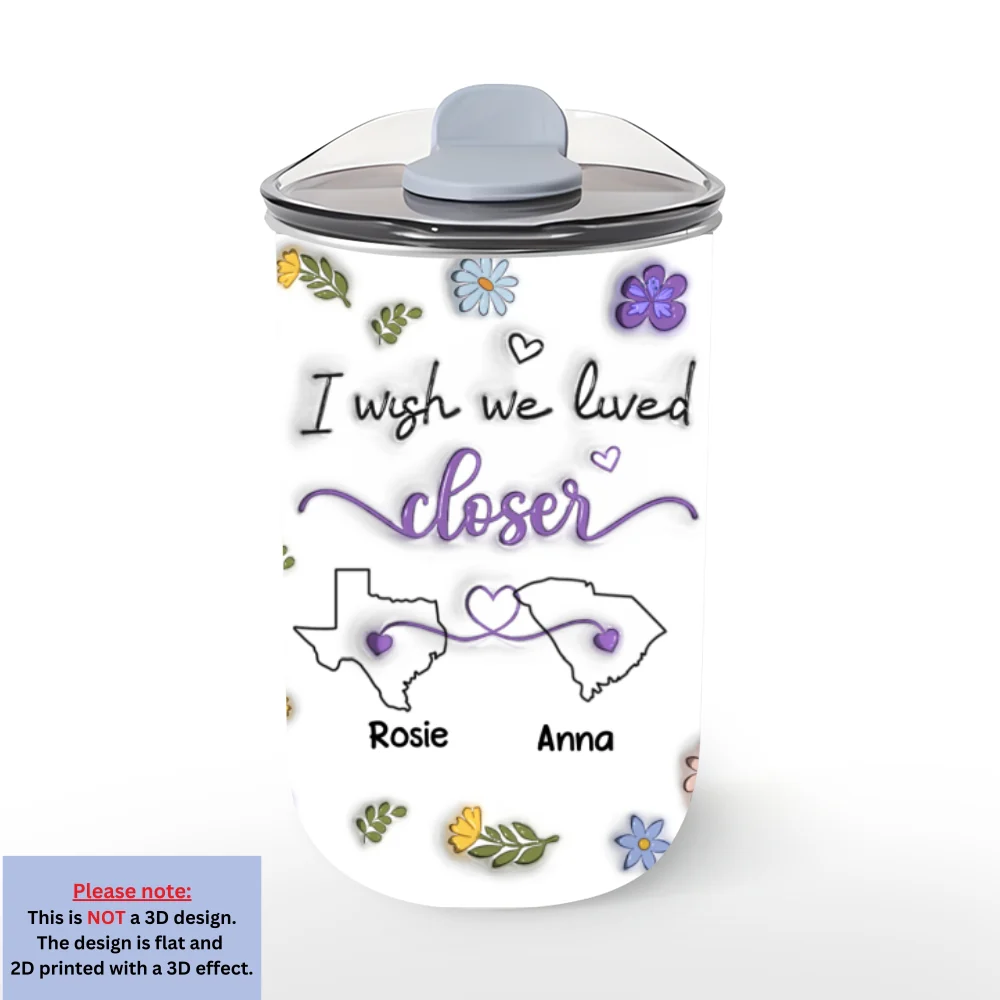 I Wish We Lived Closer - Personalized Custom 10oz Tumbler - Image 7
