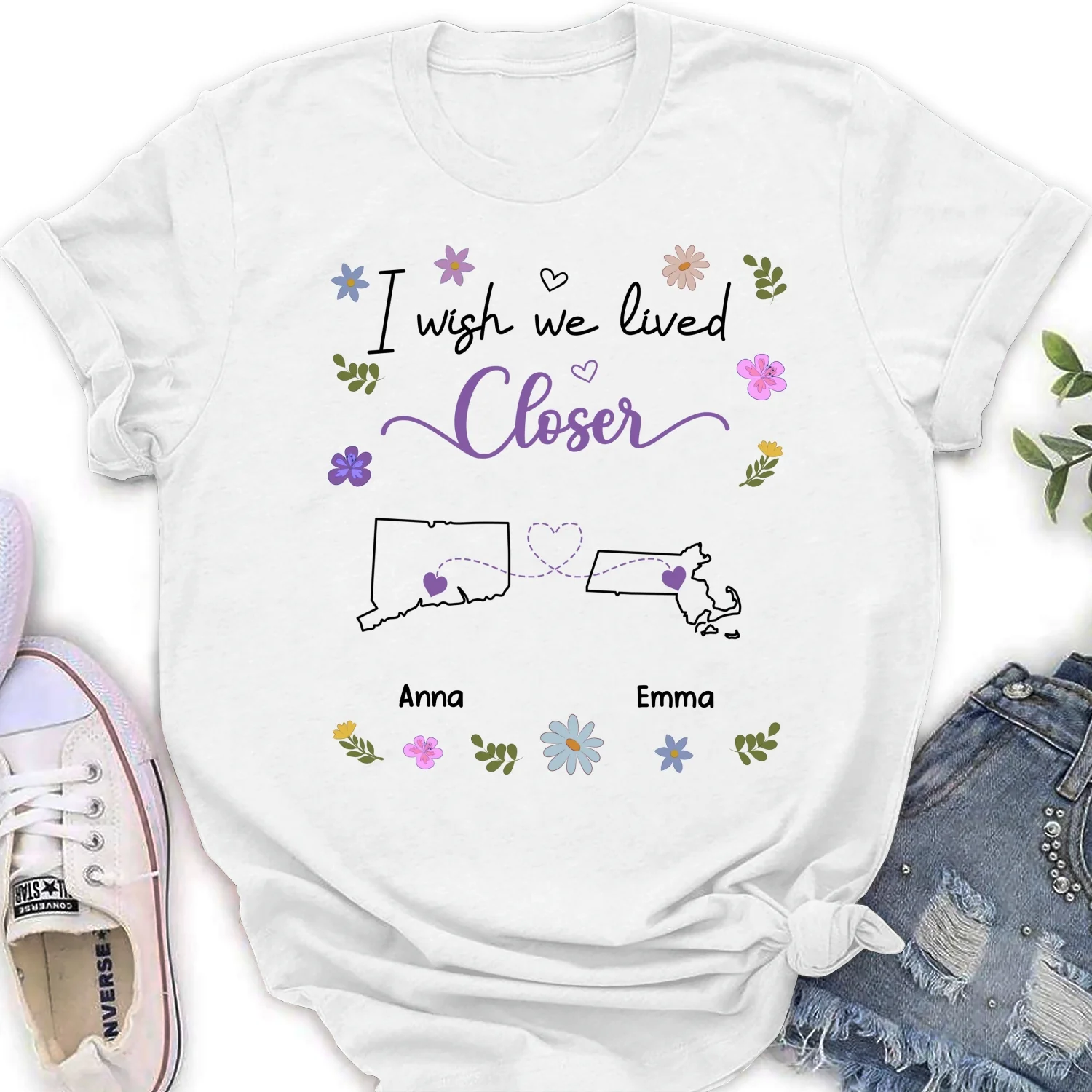 I Wish We Lived Closer - Personalized Custom Shirt - Image 18