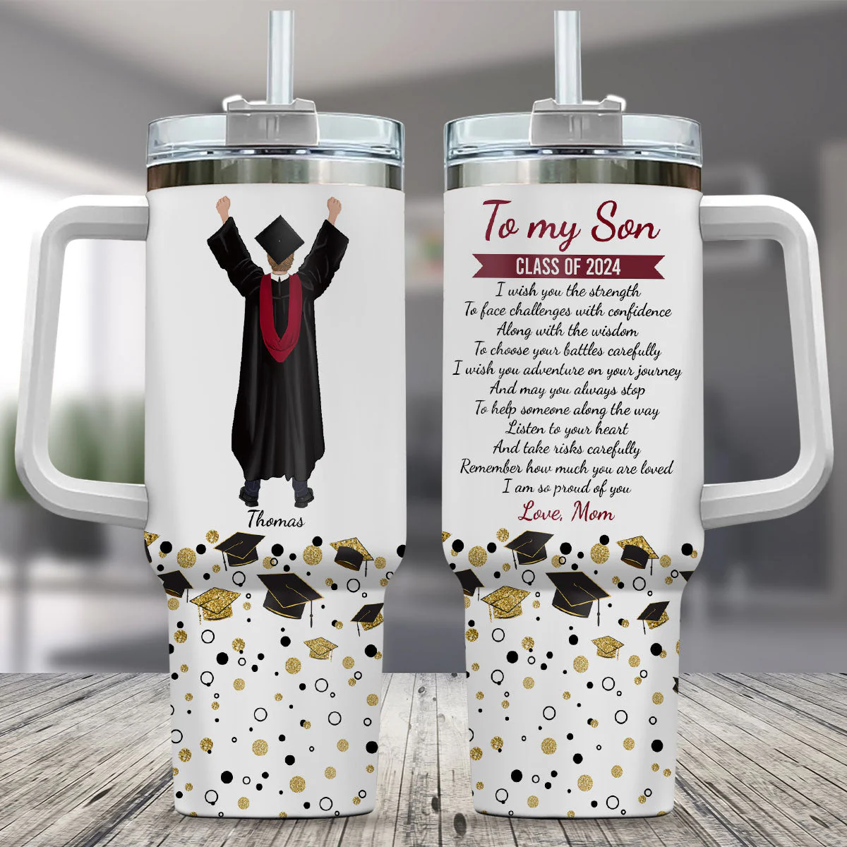 I Wish You The Strength - Personalized Custom 40 Oz Tumbler - Image 2