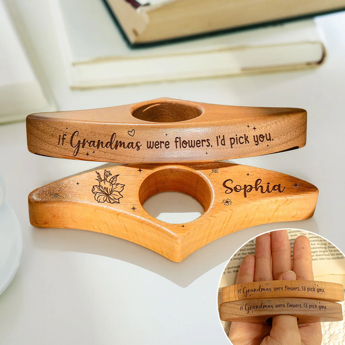 I Would Pick You - Personalized Custom Book Page Holder - Image 2