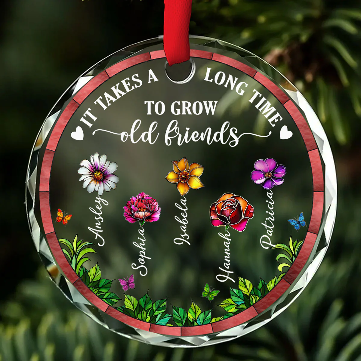 I Would Pick You - Personalized Custom Glass Ornament