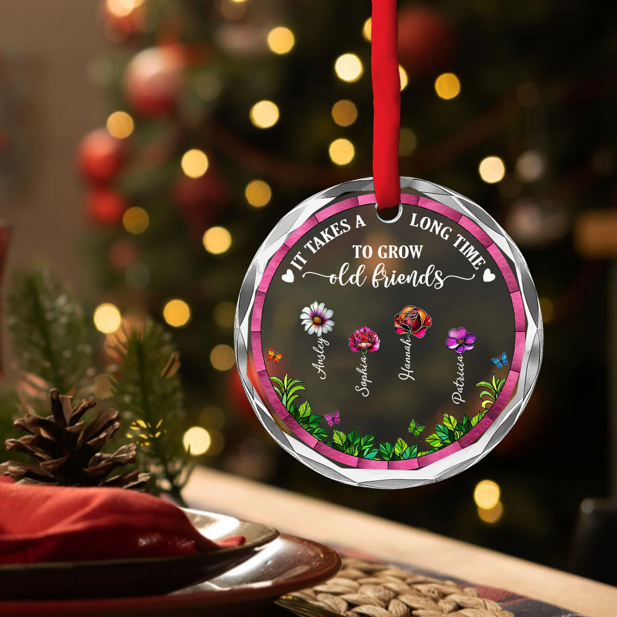 I Would Pick You - Personalized Custom Glass Ornament - Image 3