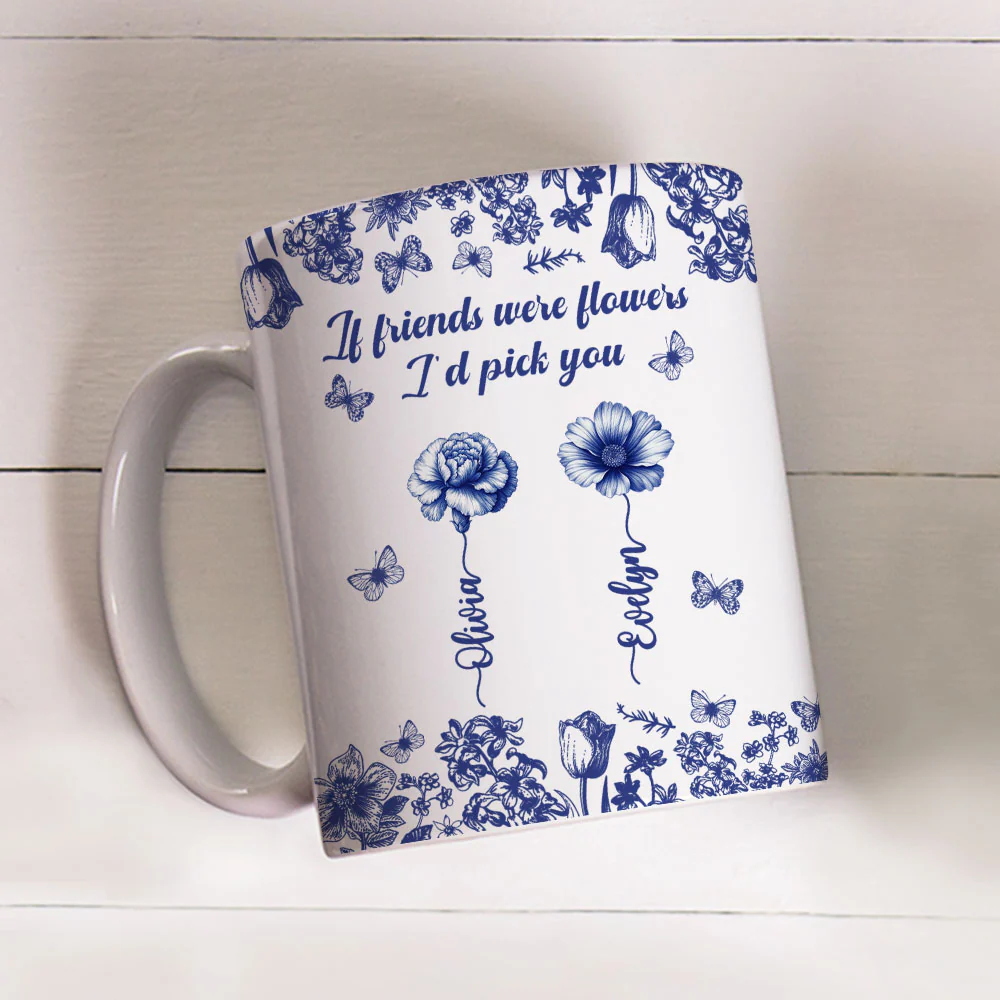 I Would Pick You Toile - Personalized Custom Coffee Mug - Image 2