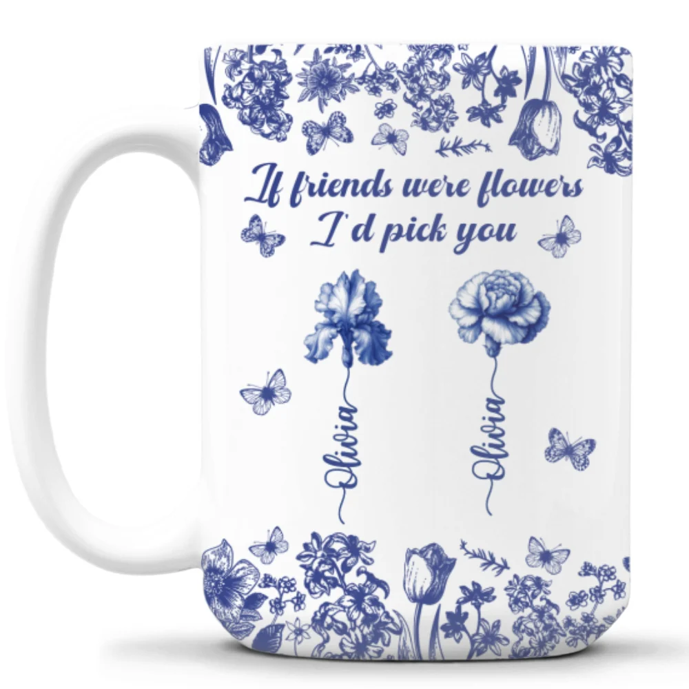 I Would Pick You Toile - Personalized Custom Coffee Mug - Image 7