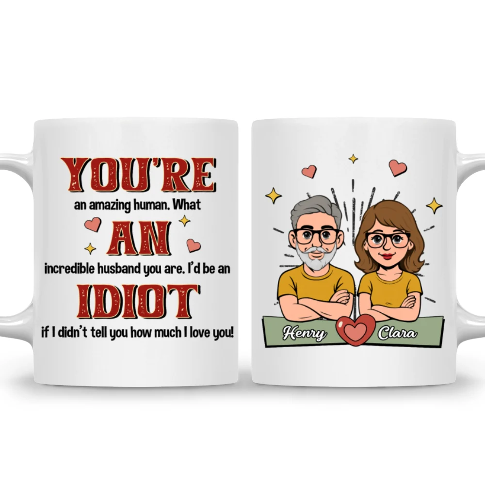 Idiot Love - Personalized Custom Coffee Mug - Image 6