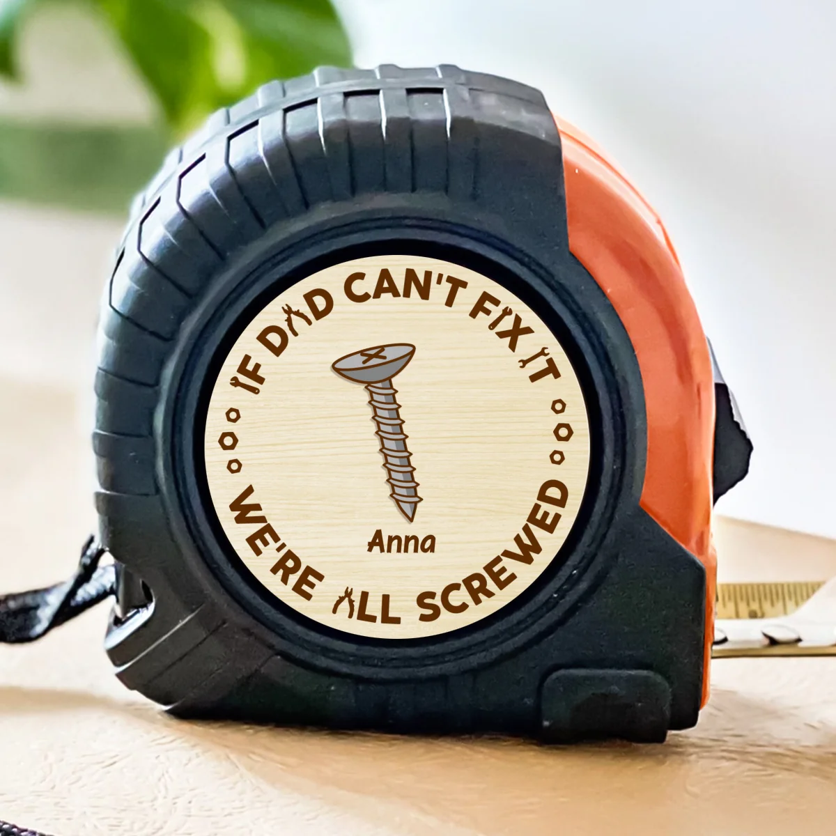 If Dad Can Not Fix - Personalized Custom Tape Measure - Image 6