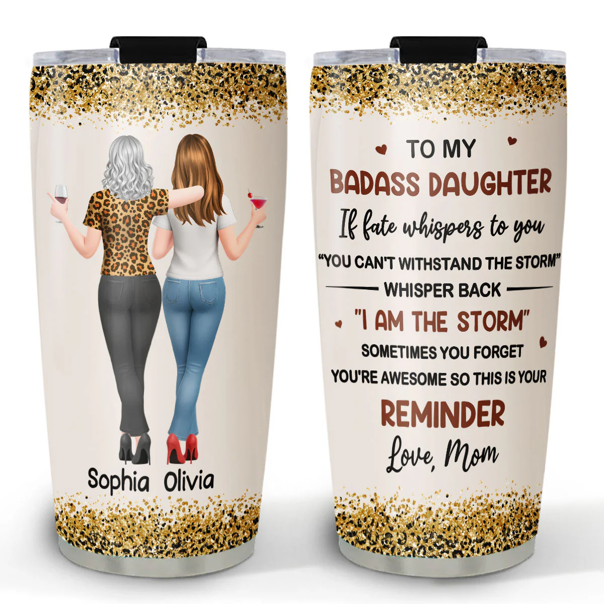 If Fate Whispers To You - Personalized Custom Tumbler