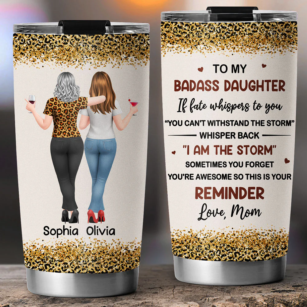If Fate Whispers To You - Personalized Custom Tumbler - Image 4