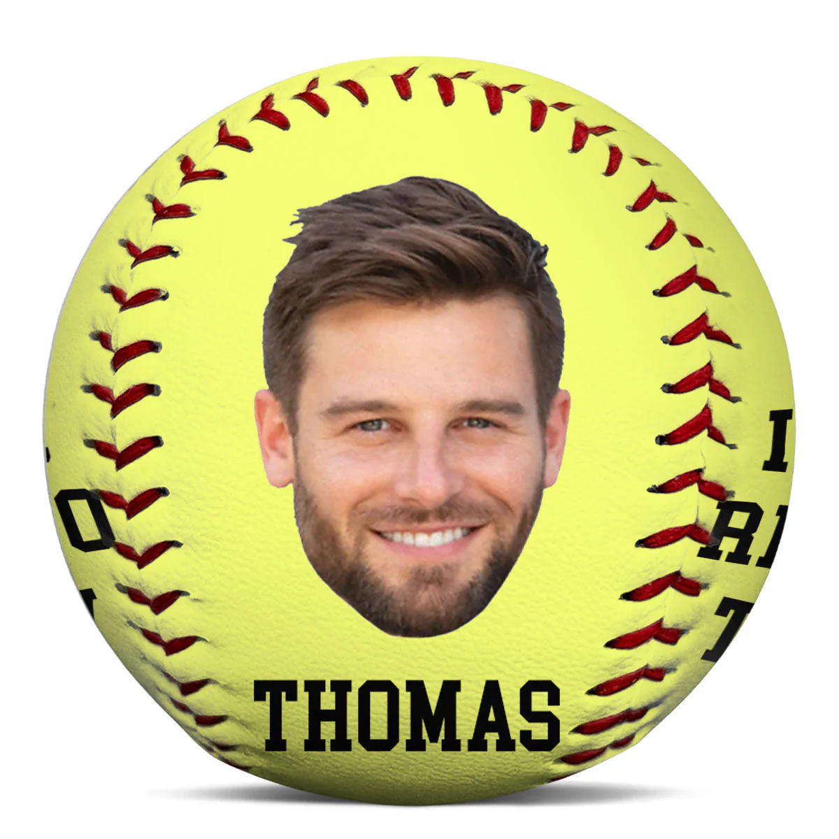 If Found Return To This Guy - Personalized Custom Baseball - Image 4