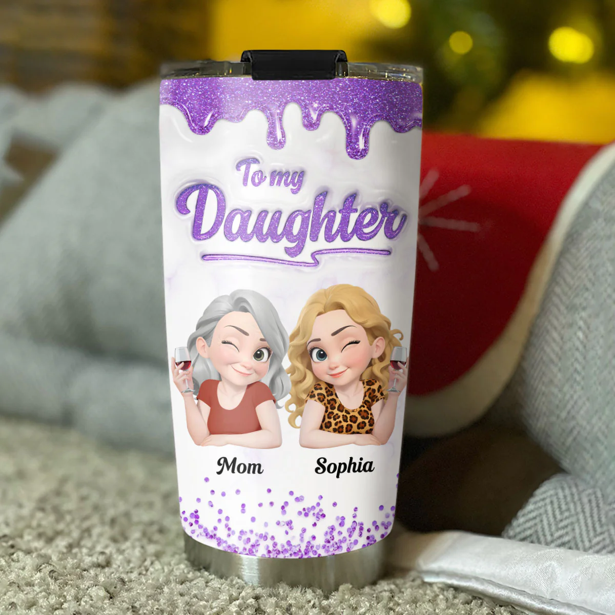 If I Could Give You - Personalized Custom 3D Inflated Effect Tumbler - Image 4