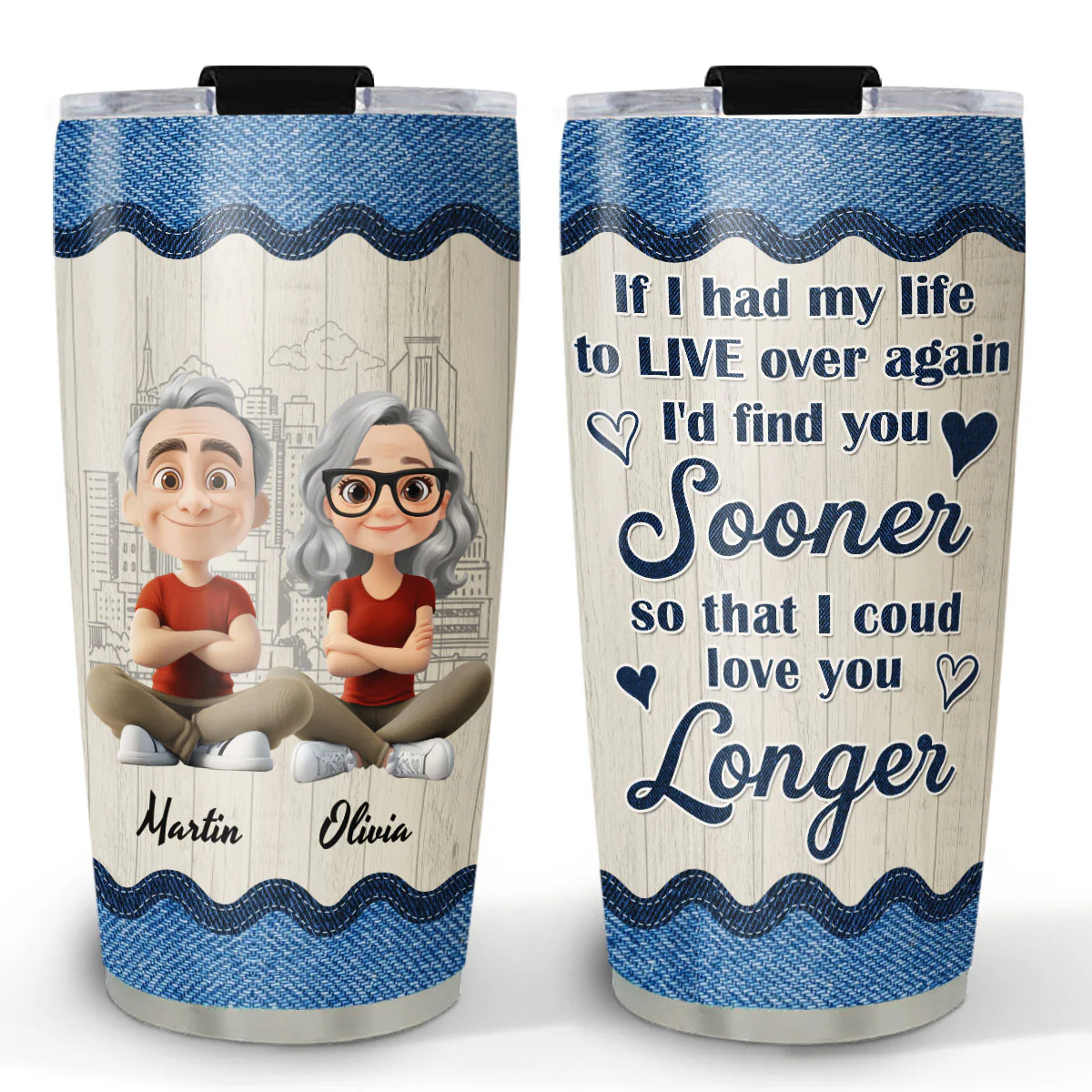 If I Could - Personalized Custom Tumbler