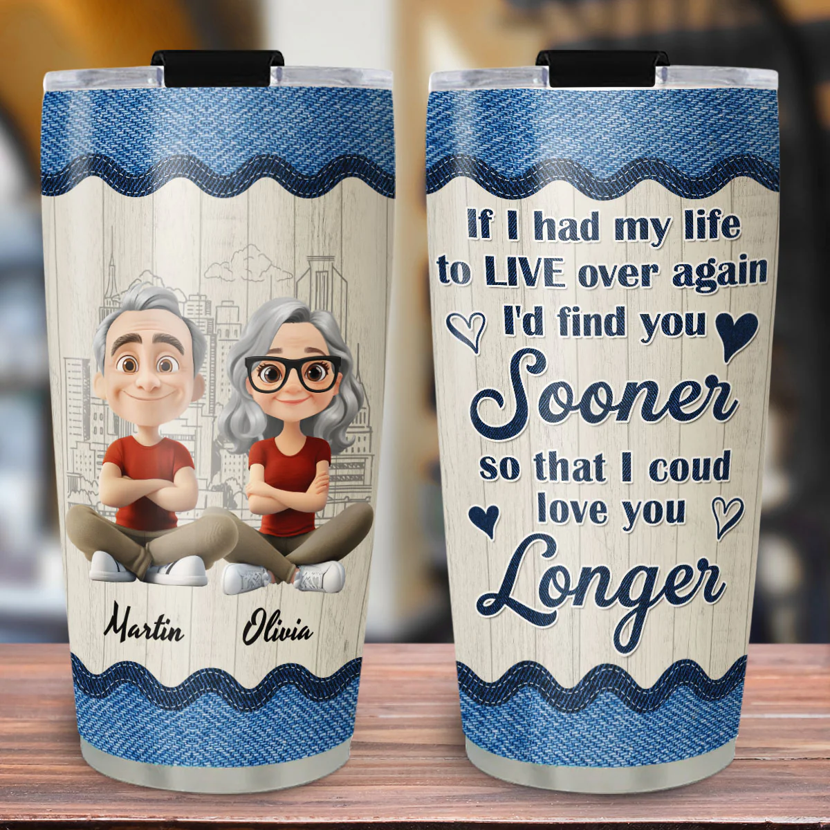 If I Could - Personalized Custom Tumbler - Image 2