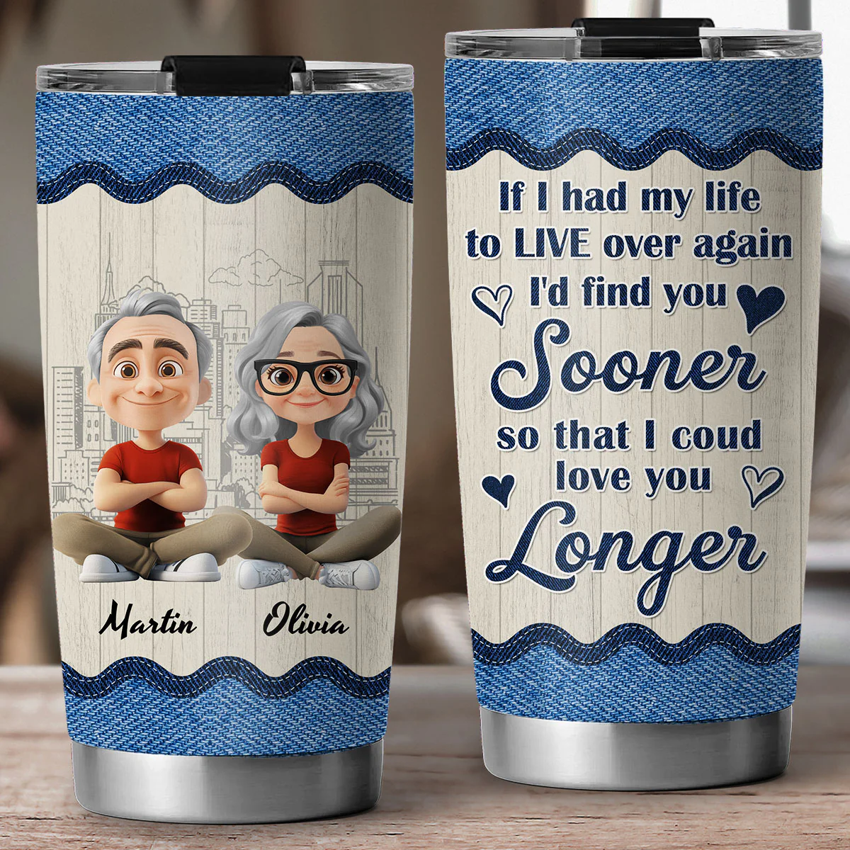 If I Could - Personalized Custom Tumbler - Image 5