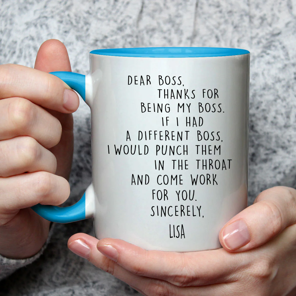 If I Had A Different Boss - Personalized Custom Accent Mug - Image 3