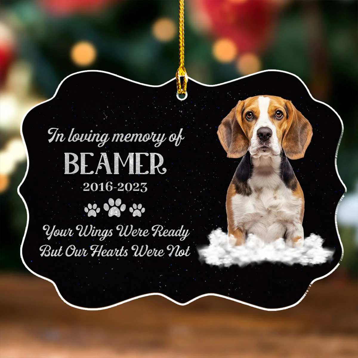 If Love Could Have Saved You - Personalized Custom Acrylic Ornament - Image 2
