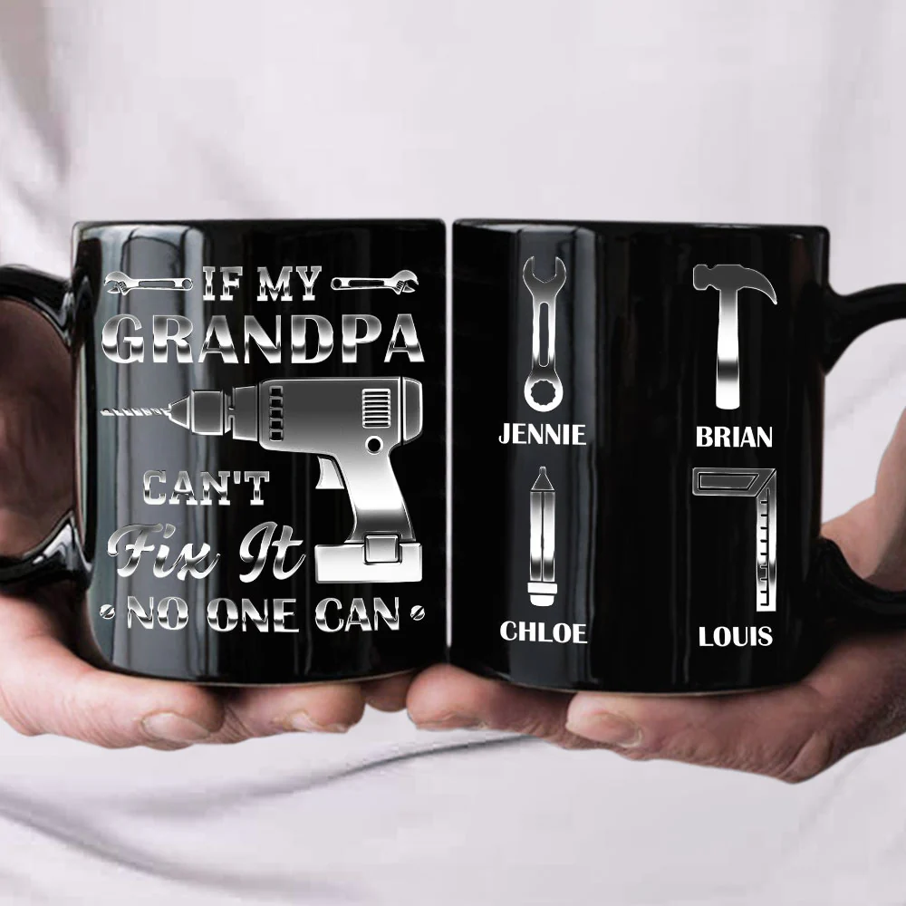If My Dad Can't Fix It, No One Can - Personalized Custom Coffee Mug - Image 2