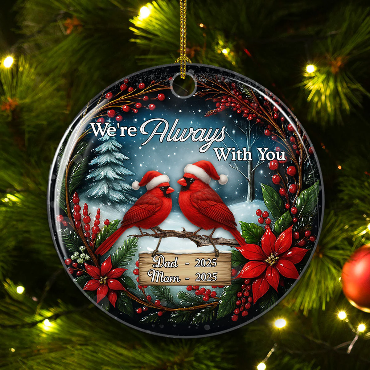 Im Always Near - Personalized Custom Ceramic Ornament