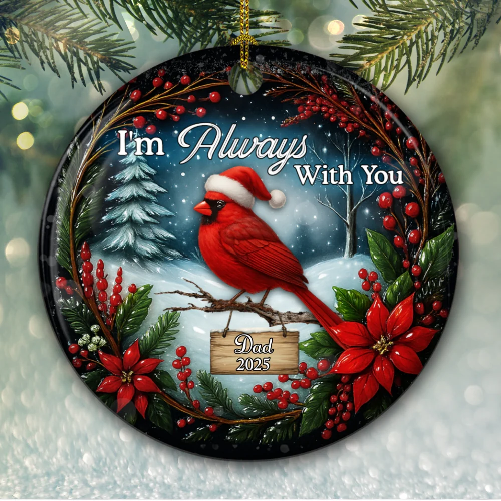 Im Always Near - Personalized Custom Ceramic Ornament - Image 5