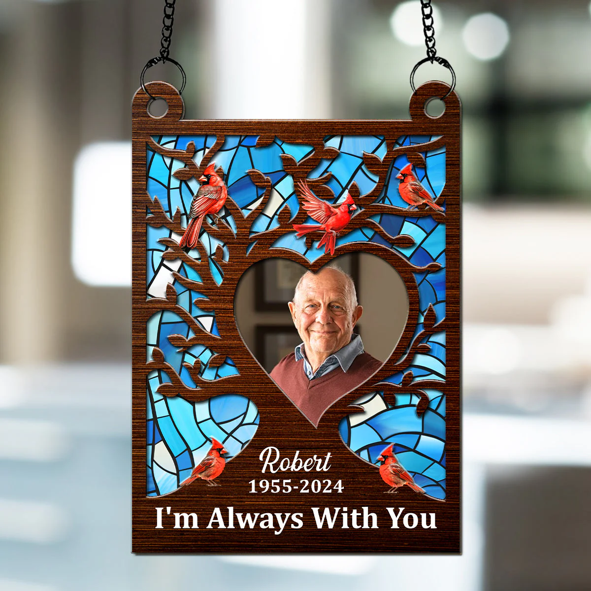 I'm Always With You - Personalized Custom Suncatcher - Image 2