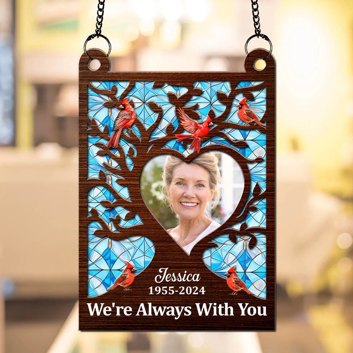 I'm Always With You - Personalized Custom Suncatcher - Image 3