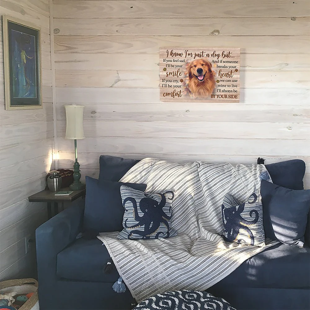 I'm Just A Dog - Personalized Custom Photo Canvas Print - Image 3