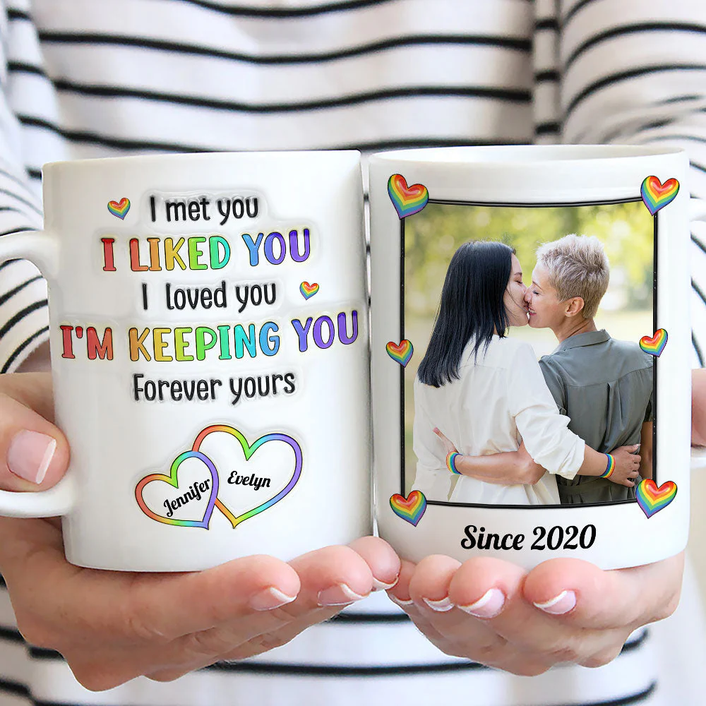 Im Keeping You Forever Yours - Personalized Custom 3D Inflated Effect Mug - Image 2