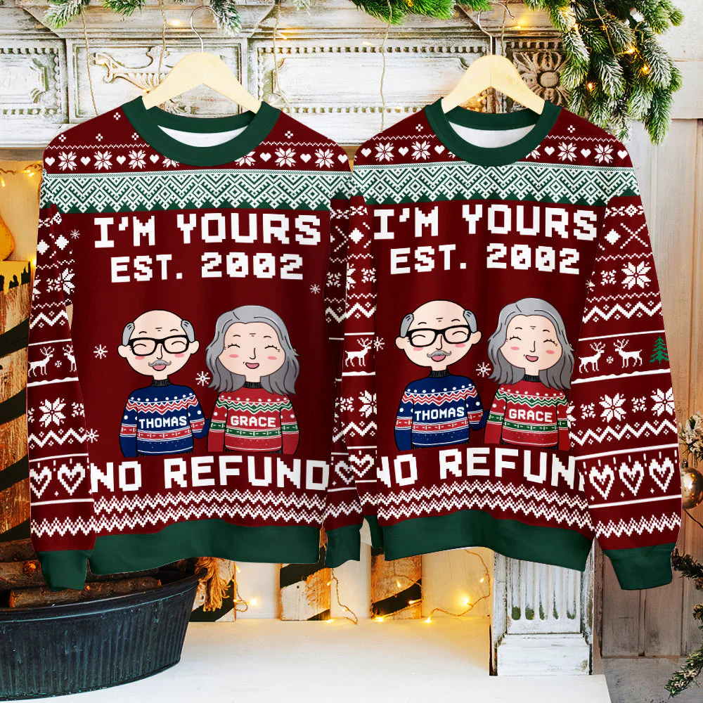 I'm Yours No Refund - Personalized Custom All-Over-Print Sweatshirt - Image 7
