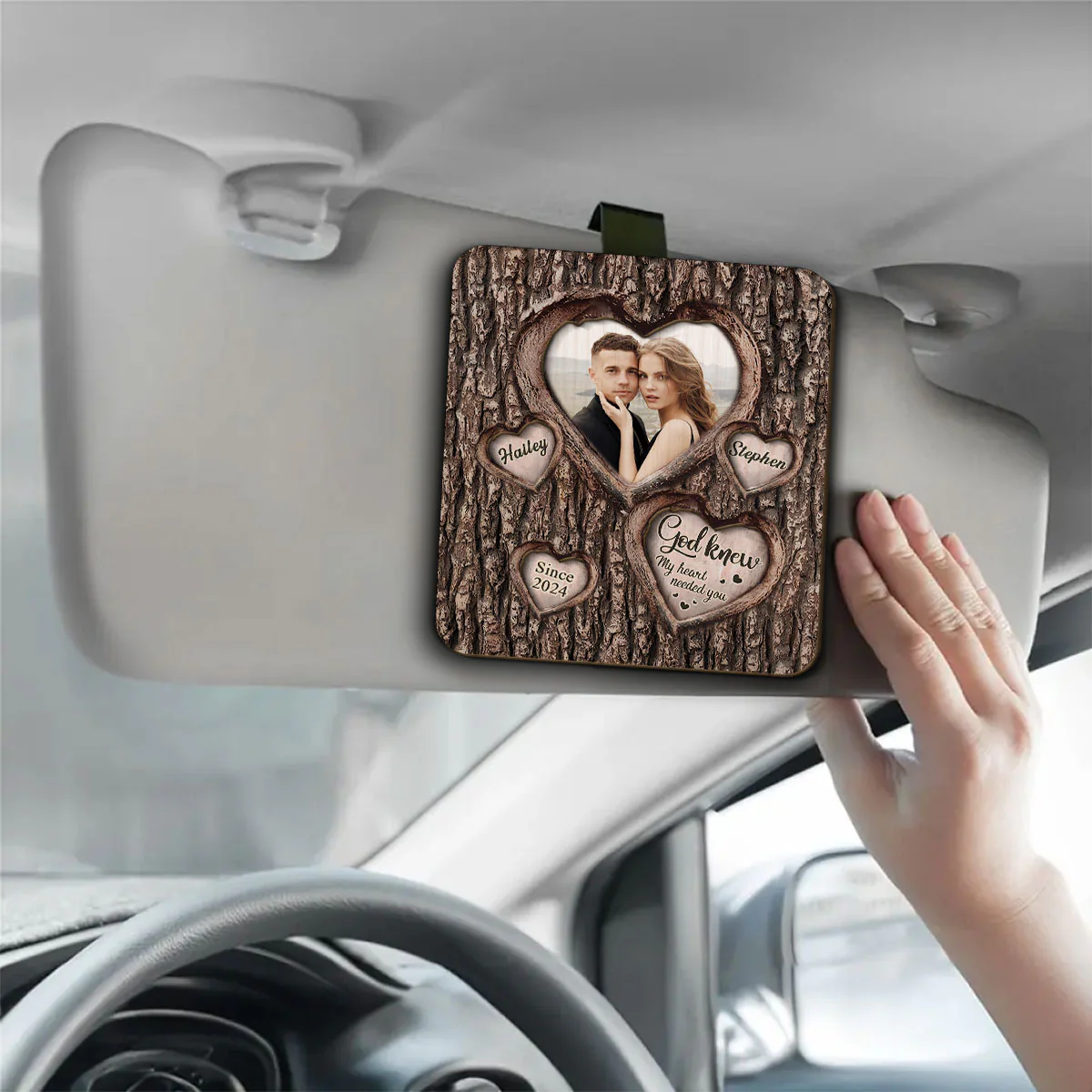 I'm Yours No Returns Or Refunds - Personalized Custom Car Visor Clip - Image 2